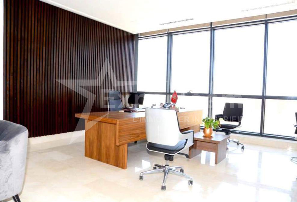 A louer – Plateau de bureau meublé 250 m² – Sapino, Nouaceur, Grand Casablanca